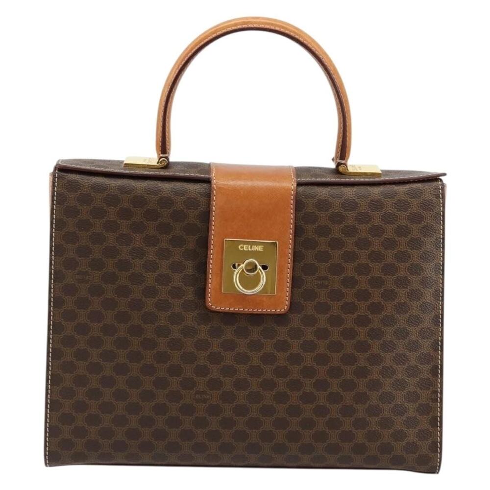 Celine Macadam Handbag Brown